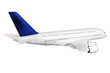 Modern airplane  on white.