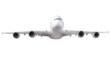 Modern airplane  on white.