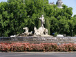 The fountain of Neptune in Madrid, Spain