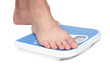 Photo: Man's legs ,which weighed on floor scale. Isolated Man's legs ,which weighed on floor scale. Isolated