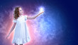 Child with magic light