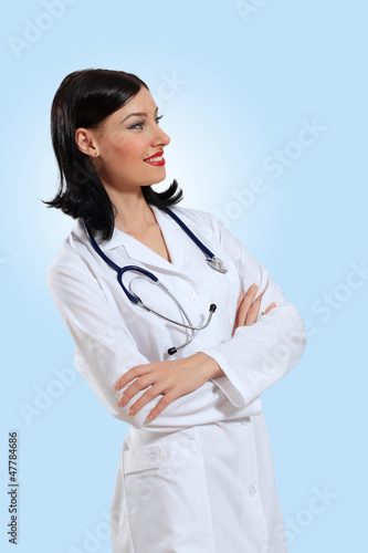 Photo: young female doctor portrait young female doctor portrait