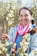 Smiling senior woman  in spring