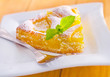 pie with peach