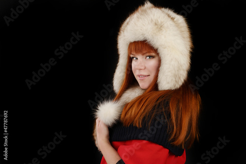Photo: girl in fur girl in fur