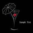 Cocktail with cherry