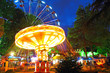 Night illumination in Park Riviera , Sochi city
