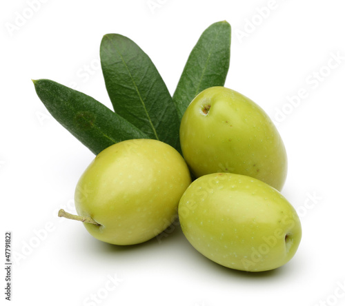Photo: olives and leaves olives and leaves