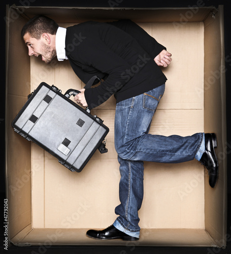 Photo: runing businessman runing businessman