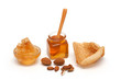 Photo: Honey, Honeycomb and almonds isolated Honey, Honeycomb and almonds isolated