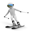 3d human - ski