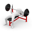 3d human - barbell