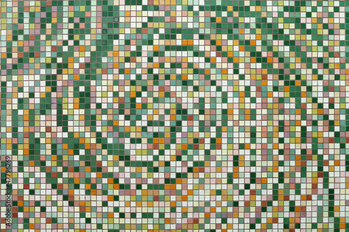 Photo: Texture from a multi-colored small tile Texture from a multi-colored small tile
