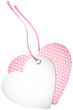 Hangtag 2 Hearts Hearts Rose Bow
