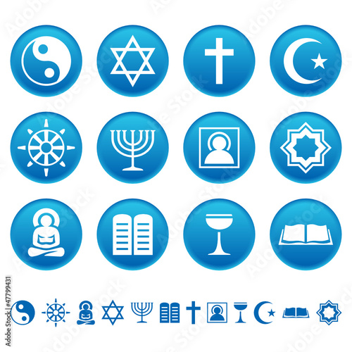 Vector: Religion icons Religion icons