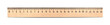 wooden ruler isolated on white