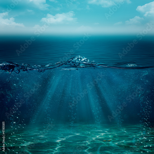 Photo: Abstract underwater backgrounds for your design Abstract underwater backgrounds for your design