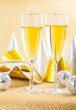 Masquerade Mask and champagne