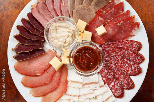 Photo: appetizer from meat appetizer from meat