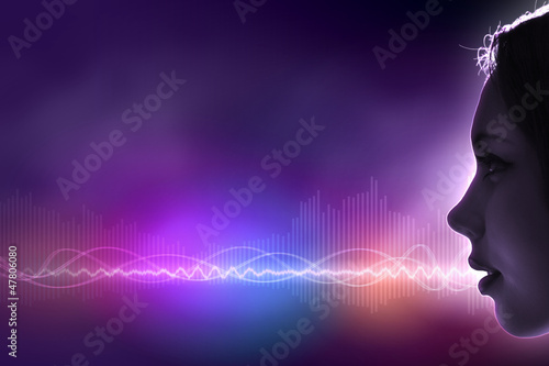 Photo: Sound wave illustration Sound wave illustration