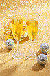 Masquerade Mask and champagne