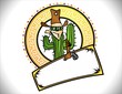Vector: Logotipo Cactus Vaquero Mexicano Logotipo Cactus Vaquero Mexicano