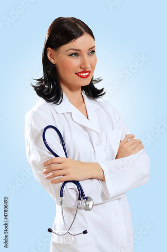 Photo: young female doctor portrait young female doctor portrait