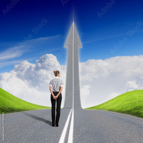 Photo: Concept of the road to success Concept of the road to success