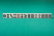 Smooth table surface with a mahjong on it