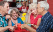 Woman with Friends Holding Head