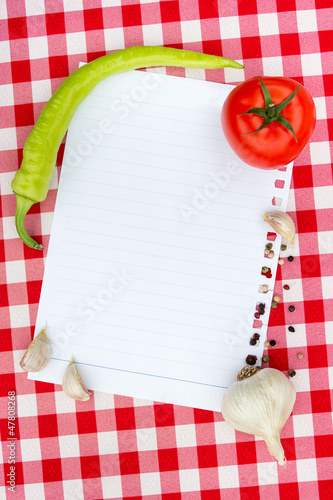 Photo: Notebook with recipes Notebook with recipes