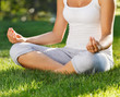 Attractive young woman doing yoga