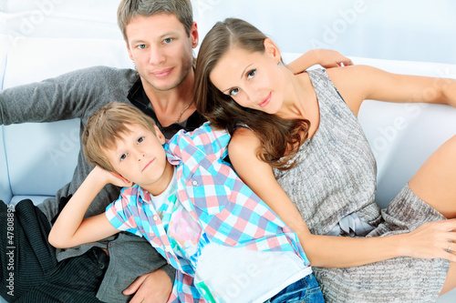 Photo: joyful family joyful family