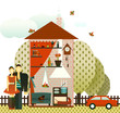 Couple in the Village House