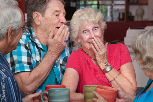 Photo: Man and Woman Whispering Man and Woman Whispering