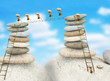 Ants building