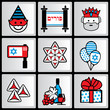 Vector: purim ikons purim ikons