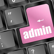 admin button on a computer keyboard