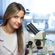 beauty scientist in chemical laboratory