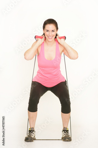 Photo: Frau beim Sport treiben Frau beim Sport treiben