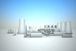cooling tower of nuclear power plant