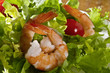 Salat mit Garnelen
