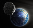 Illustration: Asteroid near Earth Asteroid near Earth