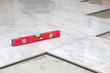 level gray Tiles on a floor