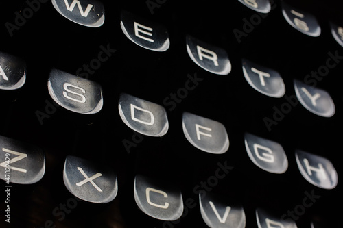 Photo: Old typewriter keyboard Old typewriter keyboard