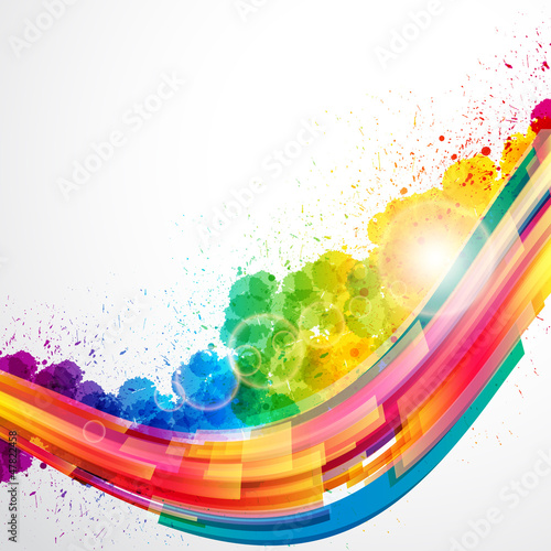 Vector: Abstract background forming by watercolor paint splashes. Abstract background forming by watercolor paint splashes.