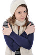 Junge Frau in Winterkleidung