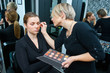 make up artist at work