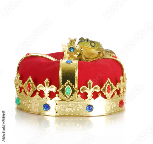 Photo: frog on crown frog on crown