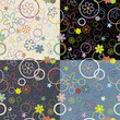 Set of seamless backgrounds